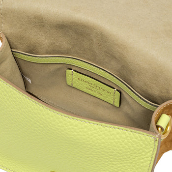 Borsa a tracolla Gianni Chiarini "Tara" in pelle martellata e camoscio - 4