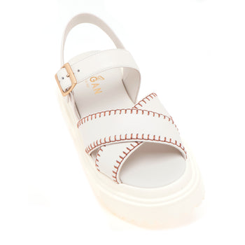 Sandalo Hogan in pelle con impunture - 4