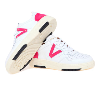 Sneaker Via Roma 15 basket bassa in pelle e camoscio - 4
