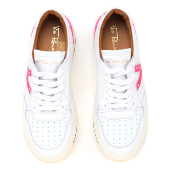 Sneaker Via Roma 15 basket bassa in pelle e camoscio - 5