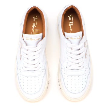 Sneaker Via Roma 15 basket bassa in pelle - 5