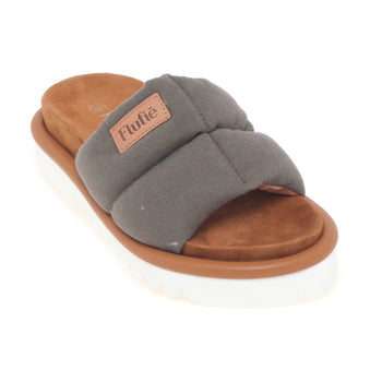 Slipper Flufiè con fascia in lino e suola in EVA - 4