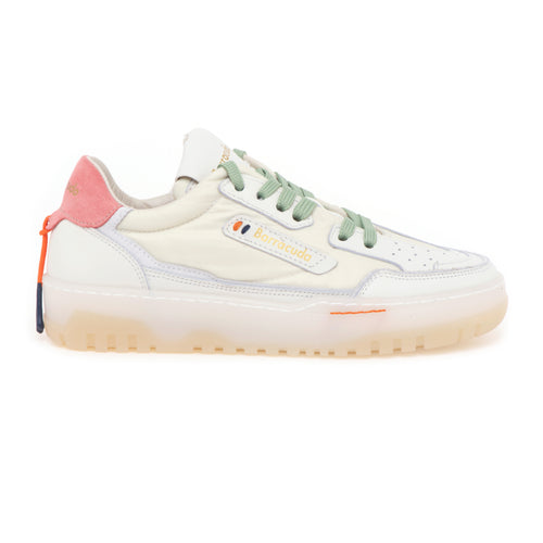 Sneaker Barracuda "Earving" in pelle e tessuto - 1