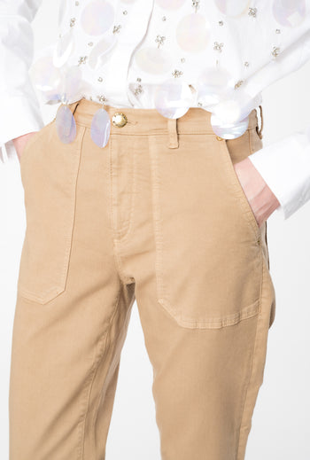 Jeans chinos Pinko in bull di cotone stretch - 3