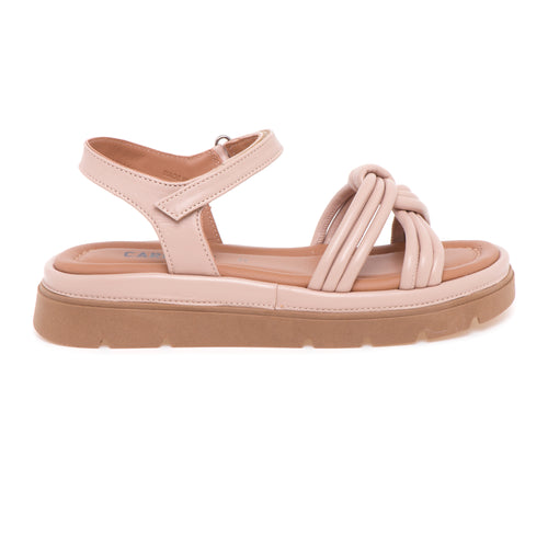 Sandalo Carmens Padova in pelle con fascia mignon annodati - 1