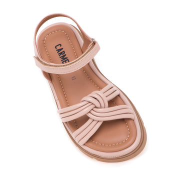Sandalo Carmens Padova in pelle con fascia mignon annodati - 4