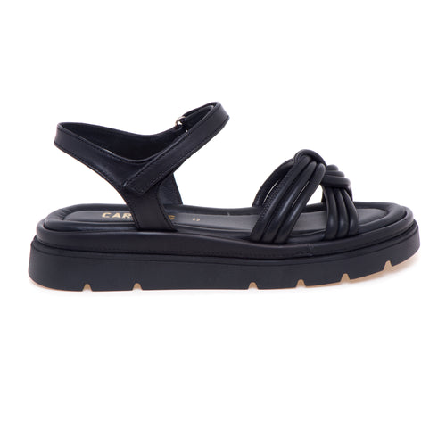 Sandalo Carmens Padova in pelle con fascia mignon annodati