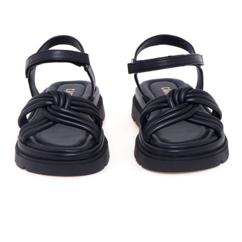 Sandalo Carmens Padova in pelle con fascia mignon annodati - 5