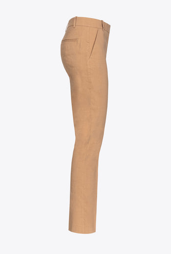 Pantalone a sigaretta Pinko in lino stretch - 4