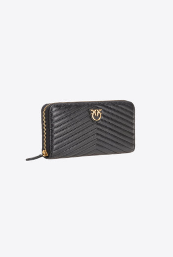 Portafoglio zip around Pinko in nappa chevron - 3
