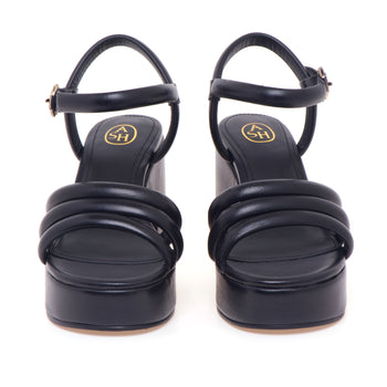 Sandalo ASH in nappa imbottita con platform - 5