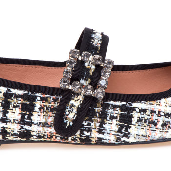 Ballerina Bibi Lou in tweed con cinturino - 4