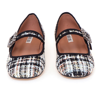 Ballerina Bibi Lou in tweed con cinturino - 5
