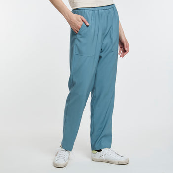 Pantalone Kaos in viscosa con elastico in vita - 7