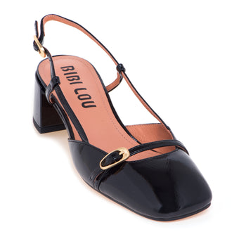 Sling-back Bibi Lou in pelle lucida con tacco 50 mm - 4