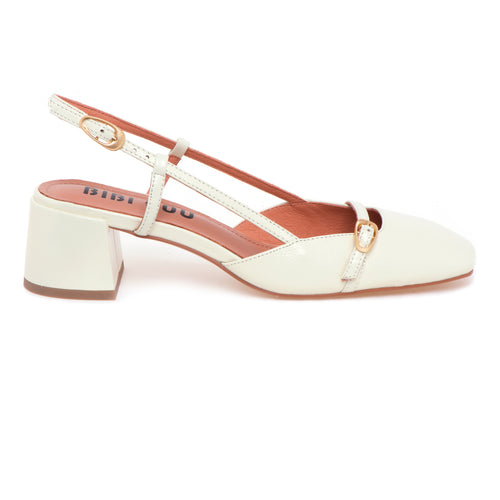 Sling-back Bibi Lou in pelle con tacco 50 mm