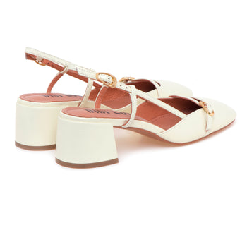 Sling-back Bibi Lou in pelle con tacco 50 mm - 3