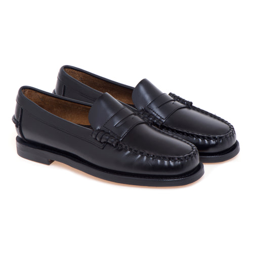 Mocassino Sebago Classic Dan in pelle spazzolata con suola in cuoio - 2