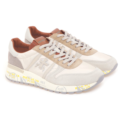 Sneaker Premiata Lander in camoscio e tessuto - 2