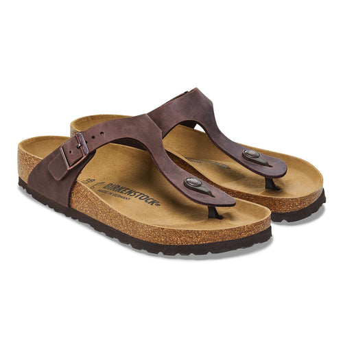Ciabatta infradito Birkenstock Gizeh in pelle oliata - 2