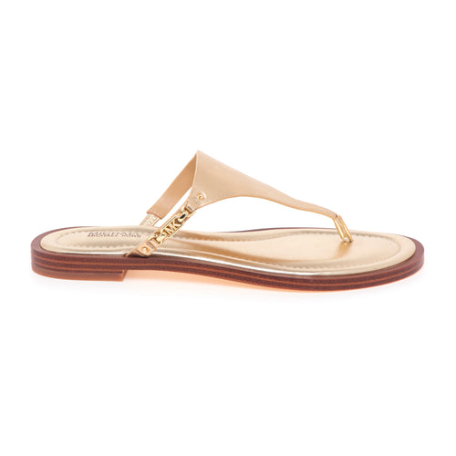 Ciabatta infradito Michael Kors "Daniella Flat" in pelle laminata