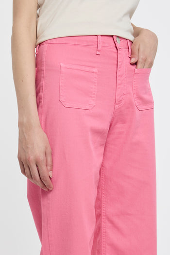 Pantalone cropped GSD - God Save Denim con tasche toppa - 4