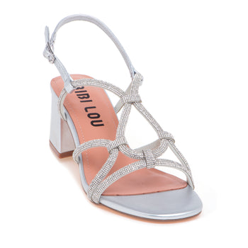 Sandalo Bibi Lou in pelle con strass - 4