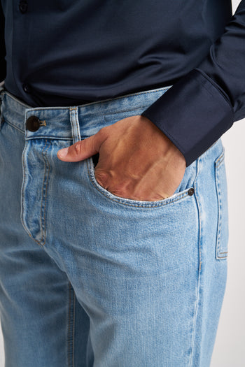 Jeans rebel Pt Torino in cotone e lyocell - 5