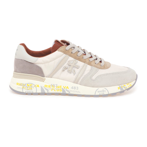 Sneaker Premiata Lander in camoscio e tessuto