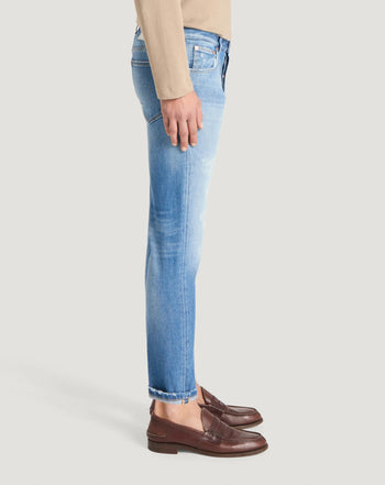 Jeans raggae Pt Torino in denim stretch con strappature - 3