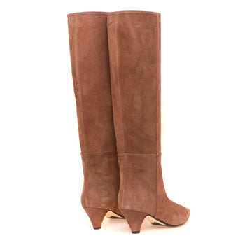 Stivale Anna F. in camoscio con tacco a cono 55 mm - 3