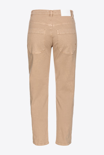 Jeans chinos Pinko in bull di cotone stretch - 6