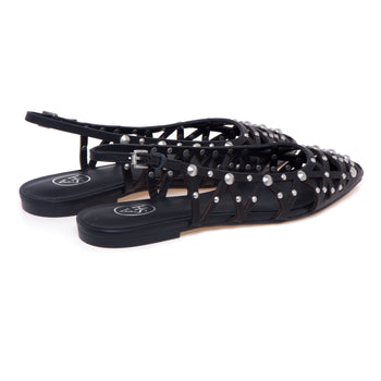 Ballerina Sling-back ASH Bazaar in pelle laserata con borchie - 3