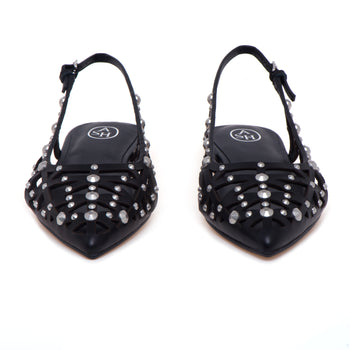 Ballerina Sling-back ASH Bazaar in pelle laserata con borchie - 5