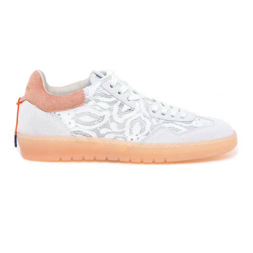 Sneaker Barracuda "Guga" in camoscio e tessuto effetto pizzo - 1