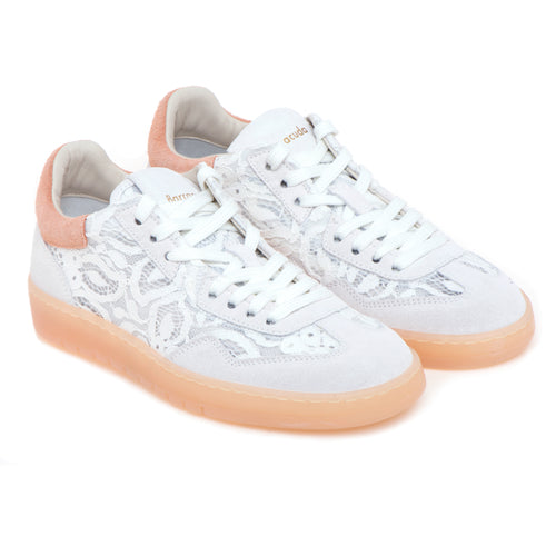 Sneaker Barracuda "Guga" in camoscio e tessuto effetto pizzo - 2