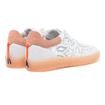 Sneaker Barracuda "Guga" in camoscio e tessuto effetto pizzo - 3