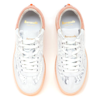 Sneaker Barracuda "Guga" in camoscio e tessuto effetto pizzo - 5