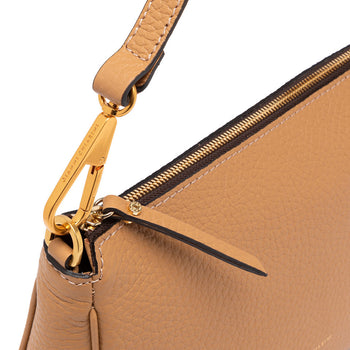 Borsa a spalla Gianni Chiarini "Brooke" in pelle martellata con tracolla - 5