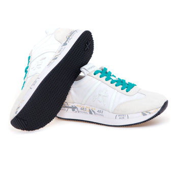 Sneaker Premiata Conny in camocio e tessuto - 4