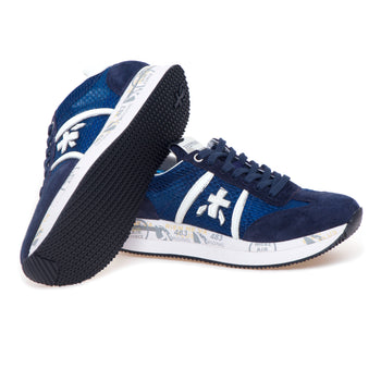 Sneaker Premiata Conny in camoscio e tessuto retinato - 4