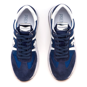 Sneaker Premiata Conny in camoscio e tessuto retinato - 5