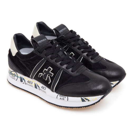 Sneaker Premiata Conny in camoscio e tessuto - 2