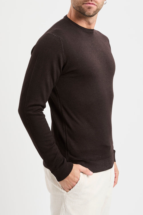 Maglia girocollo Daniele Fiesoli in lana merino extrafine - 2