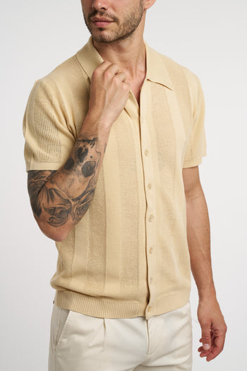 Polo/camicia Daniele Fiesoli in cotone punto maglia - 3