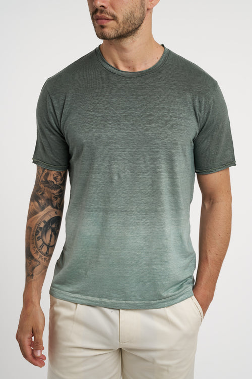 T-shirt Daniele Fiesoli in jersey di lino elasticizzato