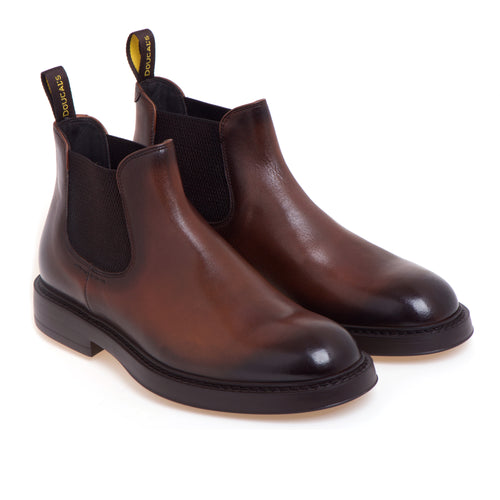 Chelsea boot Doucal's in pelle anticata con suola in gomma light - 2