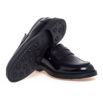 Mocassino penny Doucal's in pelle spazzolata con suola in gomma - 4