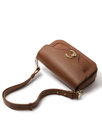 Borsa a spalla/tracolla Coccinelle C-Me Medium in pelle martellata - 5