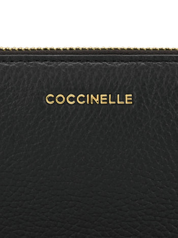 Portafoglio zip around Coccinelle in pelle martellata - 3
